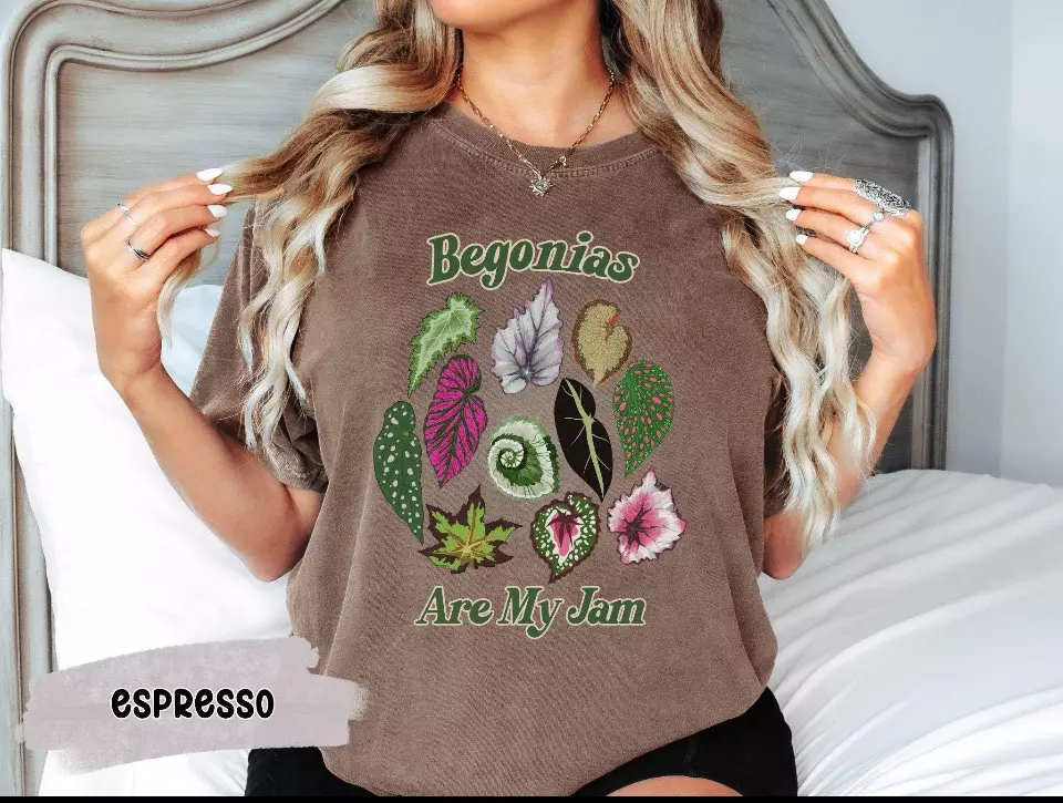 Begonias Are My Jam Comfort Colors T-Shirt thumbnail