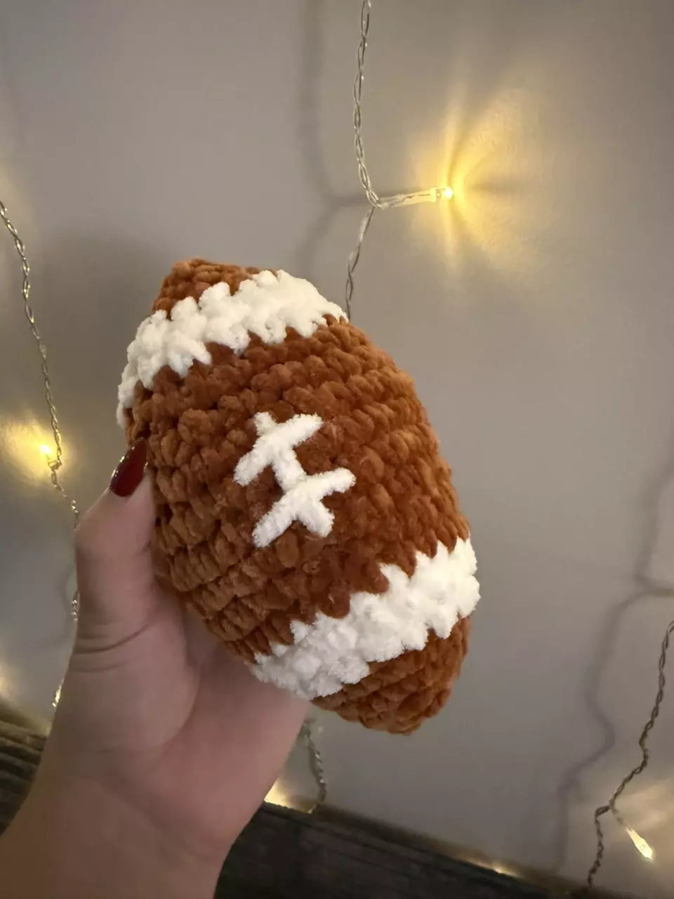 Crochet mini football thumbnail