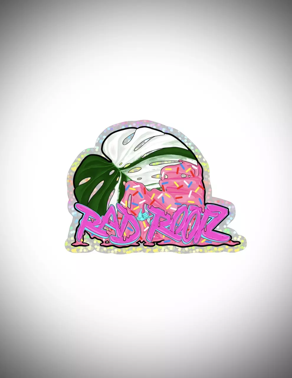 Rad Rootz Glitter Sticker thumbnail