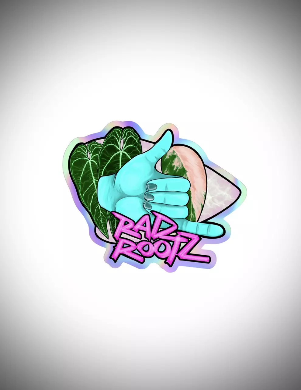 Rad Rootz OG Logo Holographic Sticker thumbnail