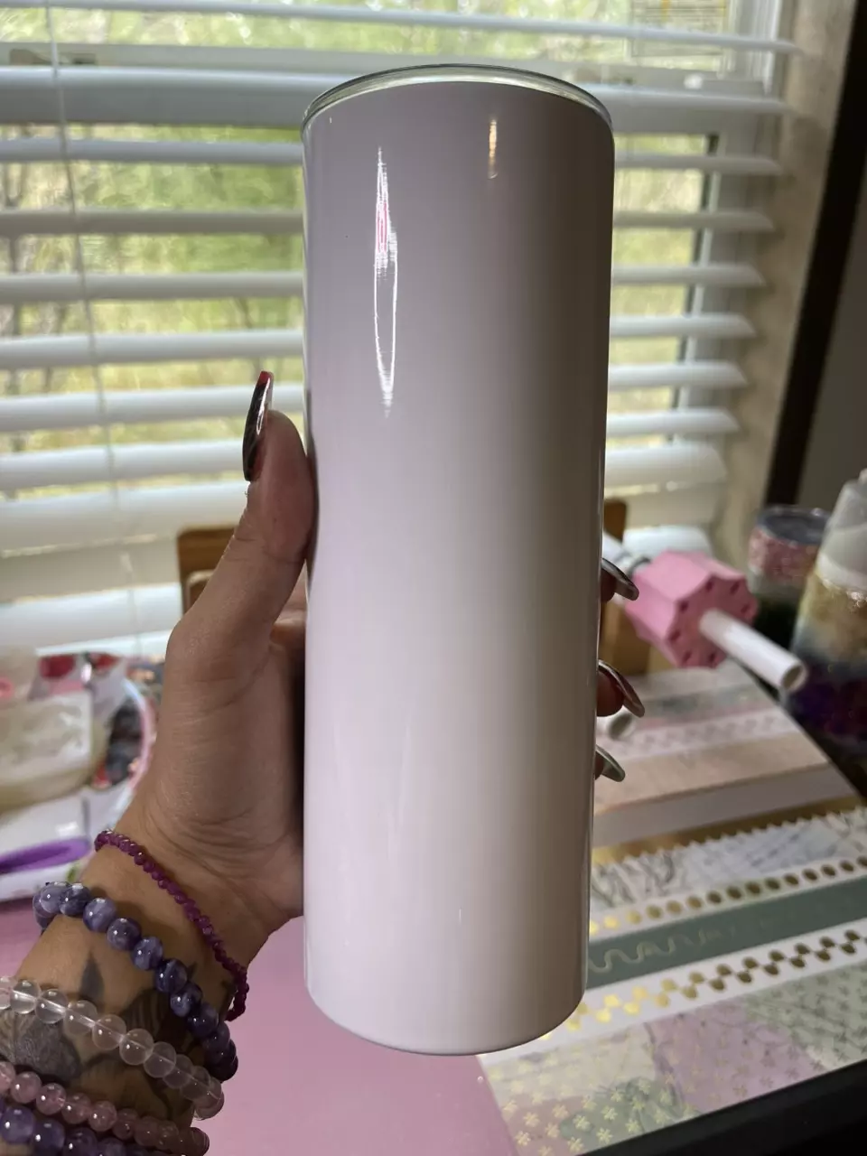 20 oz stainless steel customizable resin tumbler thumbnail