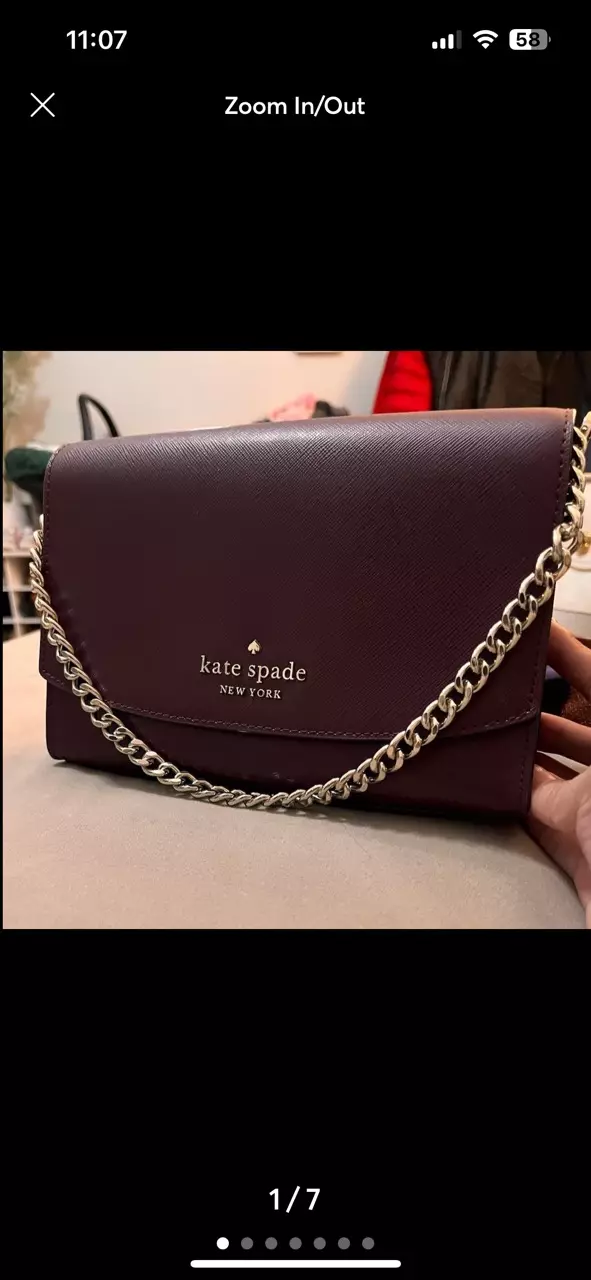Kate Spade Carson Convertible Crossbody Bag in Burgundy thumbnail