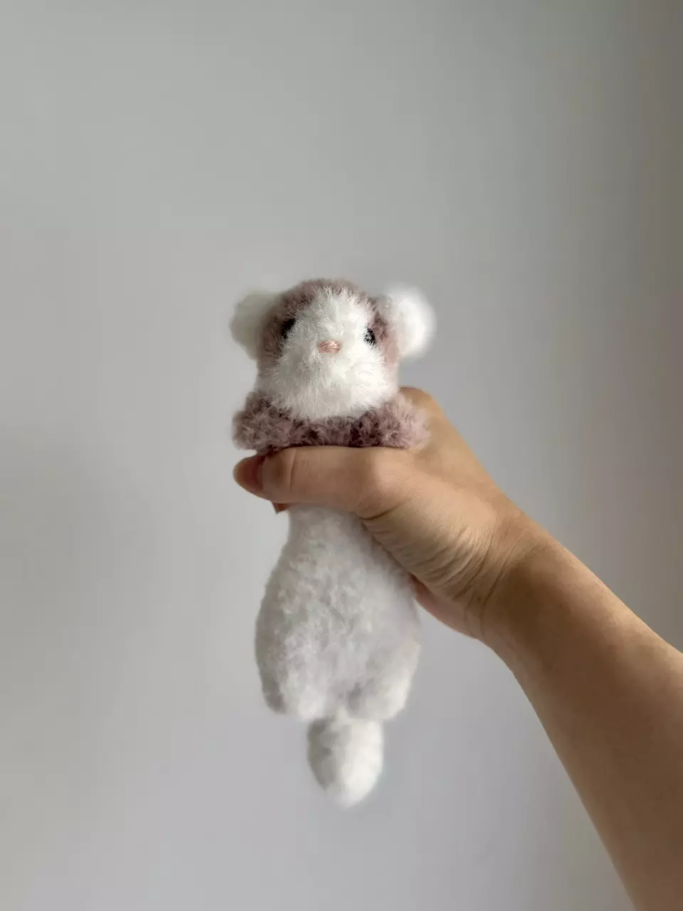 Made To Order - Mini Weighted Floppy Ferret Crochet Plushie thumbnail
