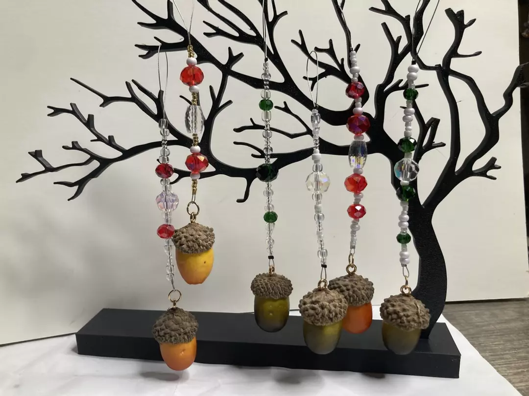 Acorn Prism Christmas Ornaments thumbnail