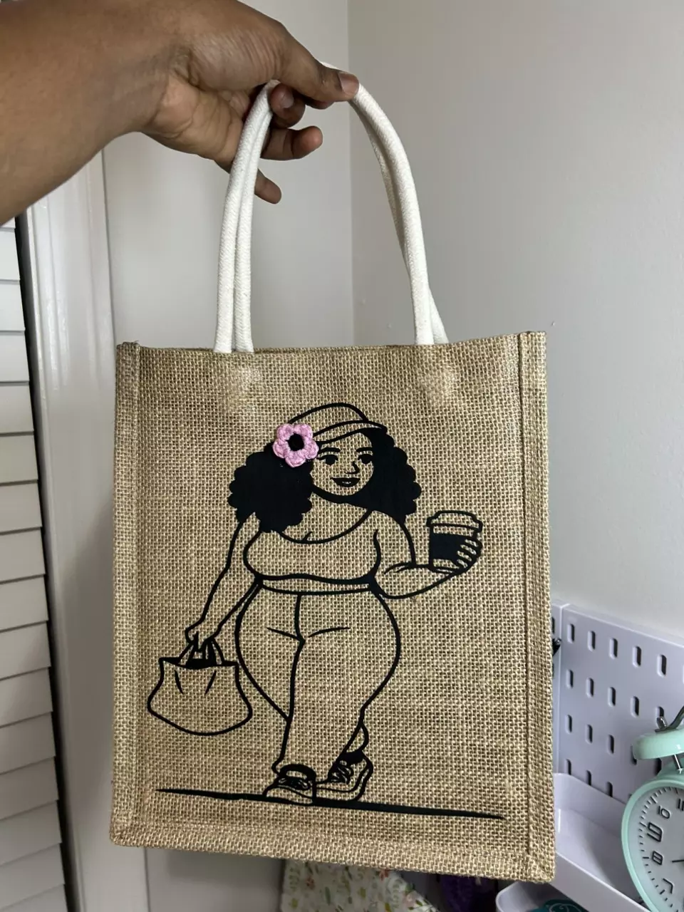 Coffee chic tote bag thumbnail