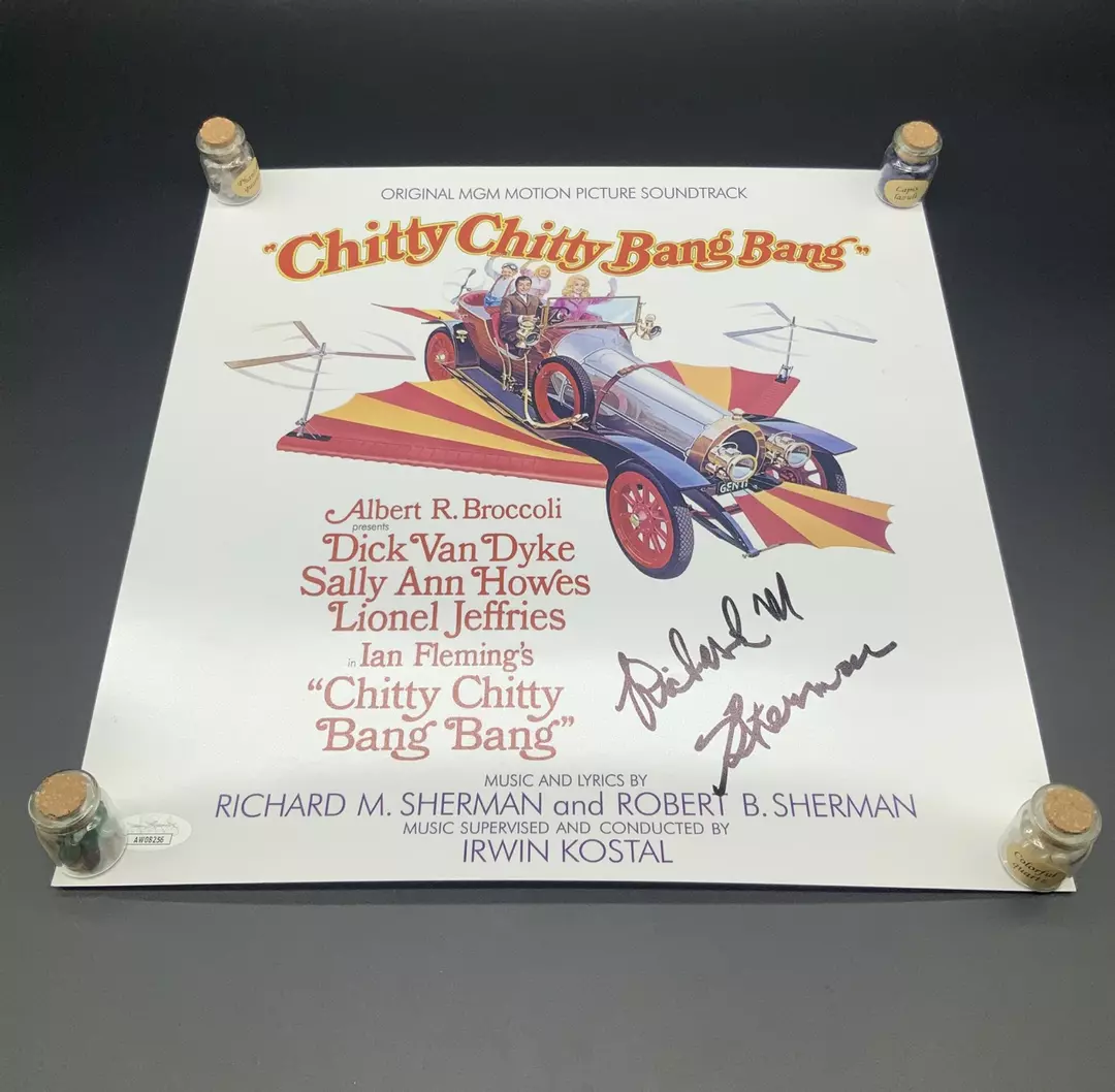 AUTO: Chitty Chitty Bang Bang Richard Sherman Signed 12x12” JSA COA thumbnail