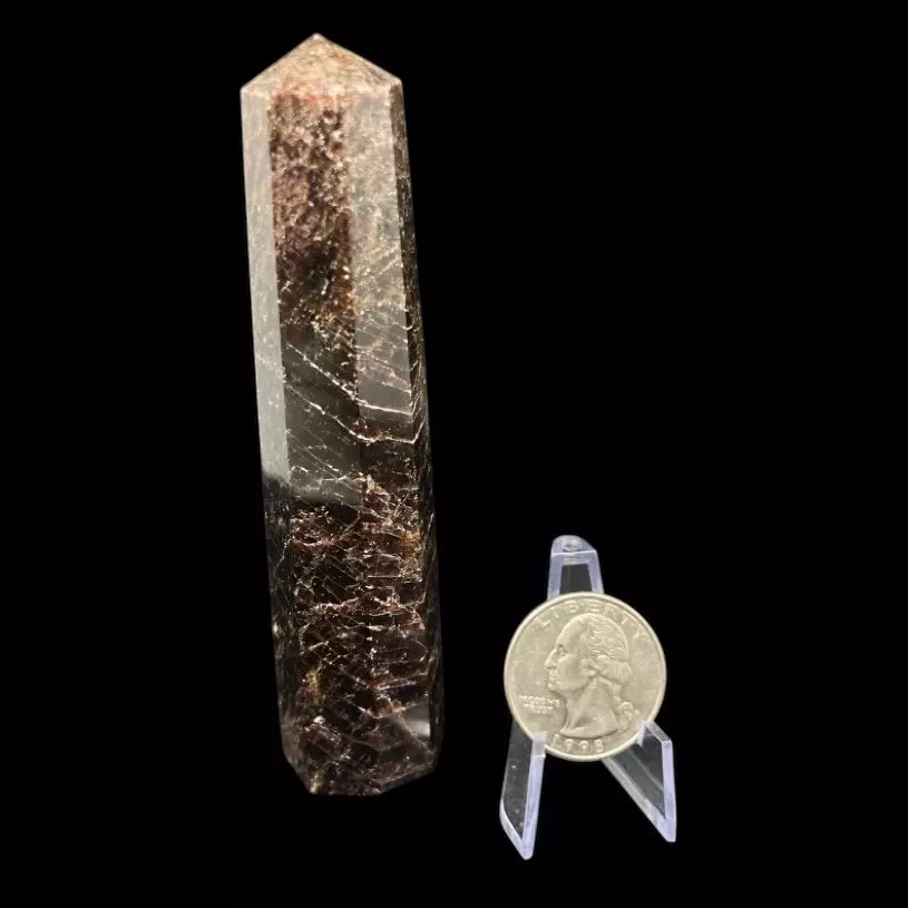 Garnet Tower 4in Crystal Carving thumbnail
