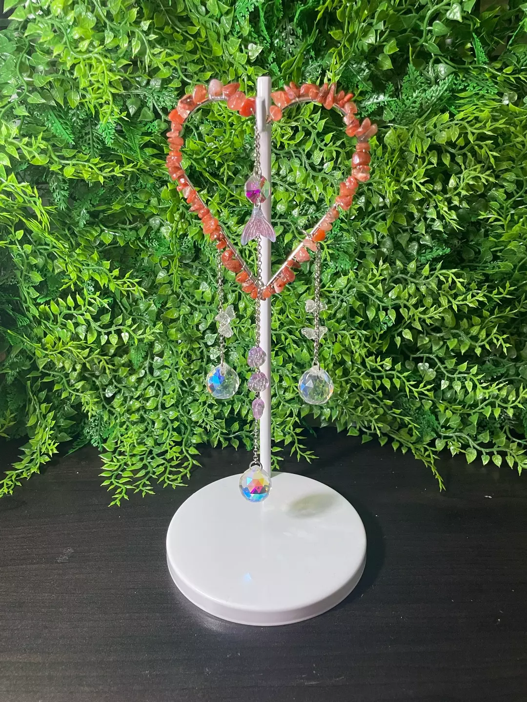 Carnelian Heart Suncatcher thumbnail