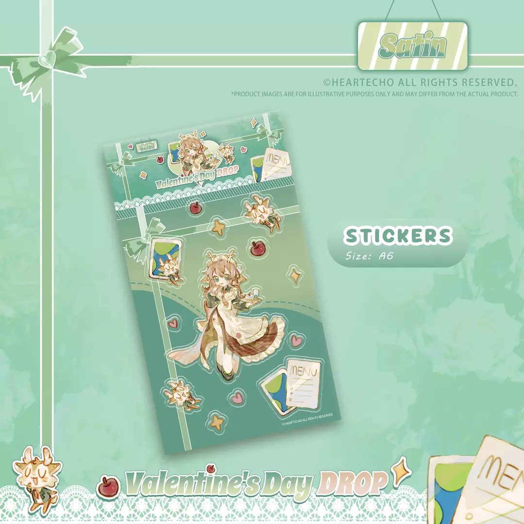 Satin Valentine‘s Day Drop Stickers thumbnail