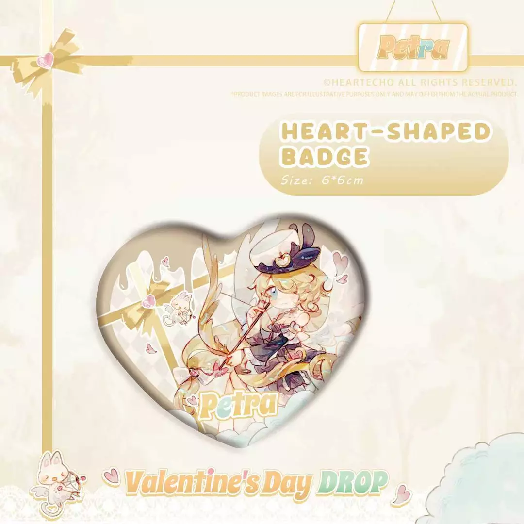 Petra Valentine‘s Day Drop Heart Badge thumbnail