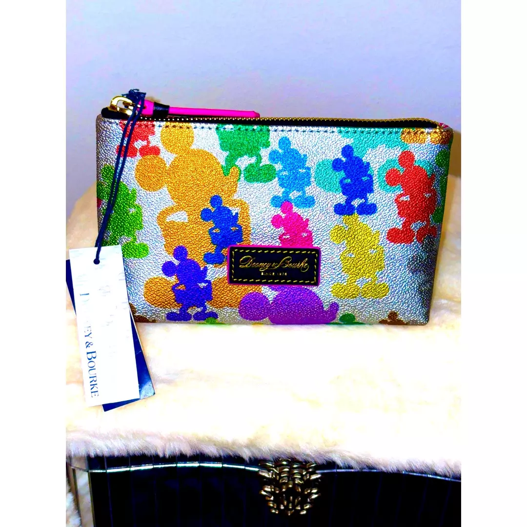 Disney Dooney & Bourke Mickey Mouse 10th Anniversary Cosmetic Bag RARE SPECIAL! thumbnail