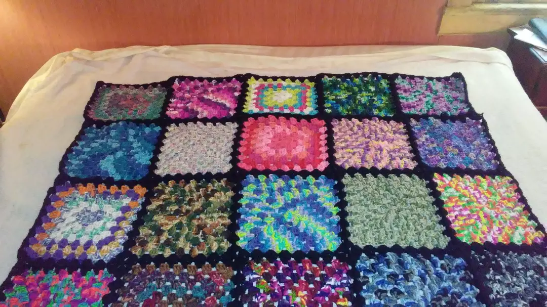 Personal Multi-colored Blanket or Throw thumbnail