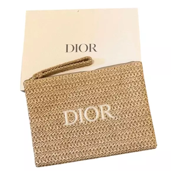 Dior Beauty Raffia Pouch/Wristlet GWP/VIP thumbnail