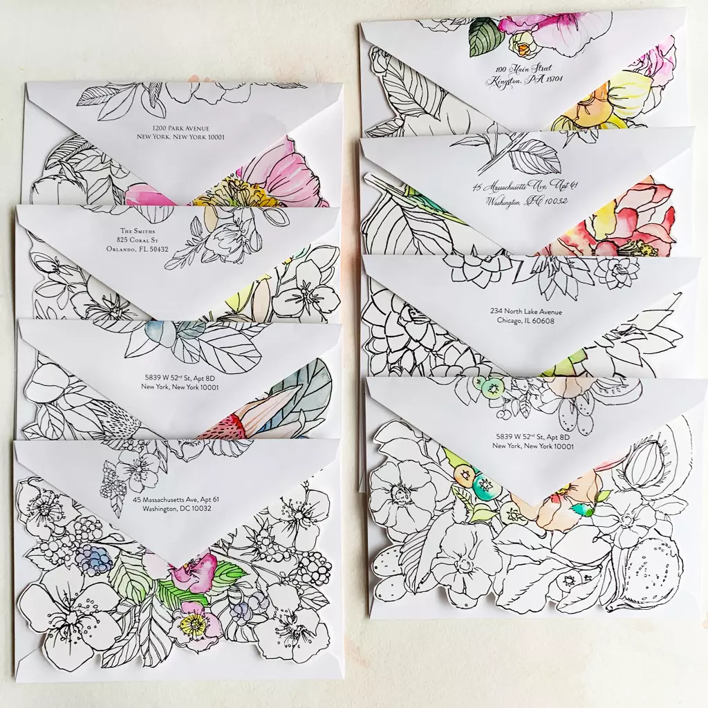 Set Of Watercolor Die Cut Florals thumbnail