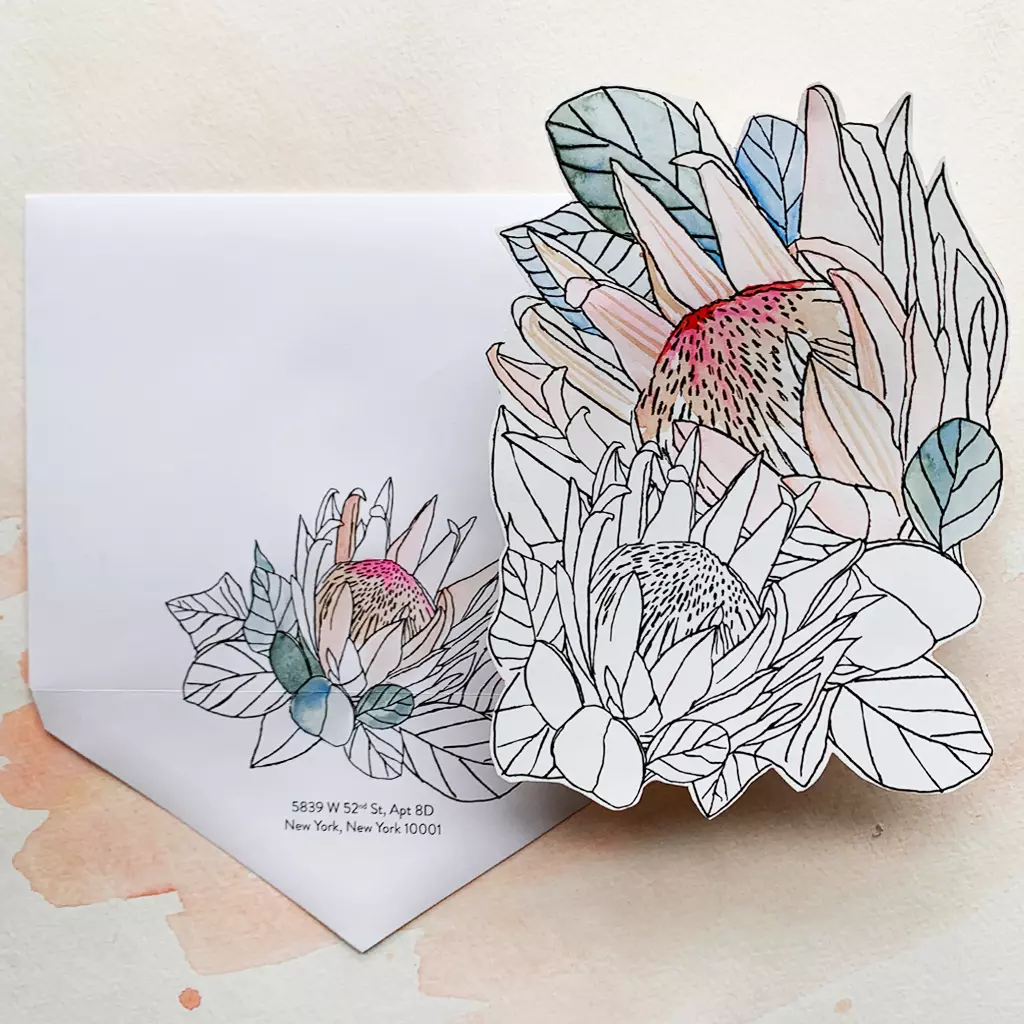 Pick 3 Watercolor Die Cut Florals thumbnail