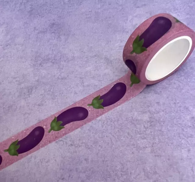 Eggplant washi tape thumbnail