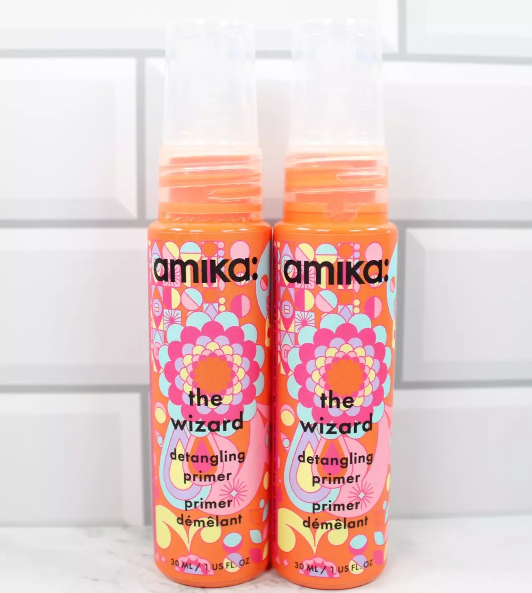 X 2 amika�The Wizard Detangling Primer Deluxe Travel Size 60ml NEW thumbnail