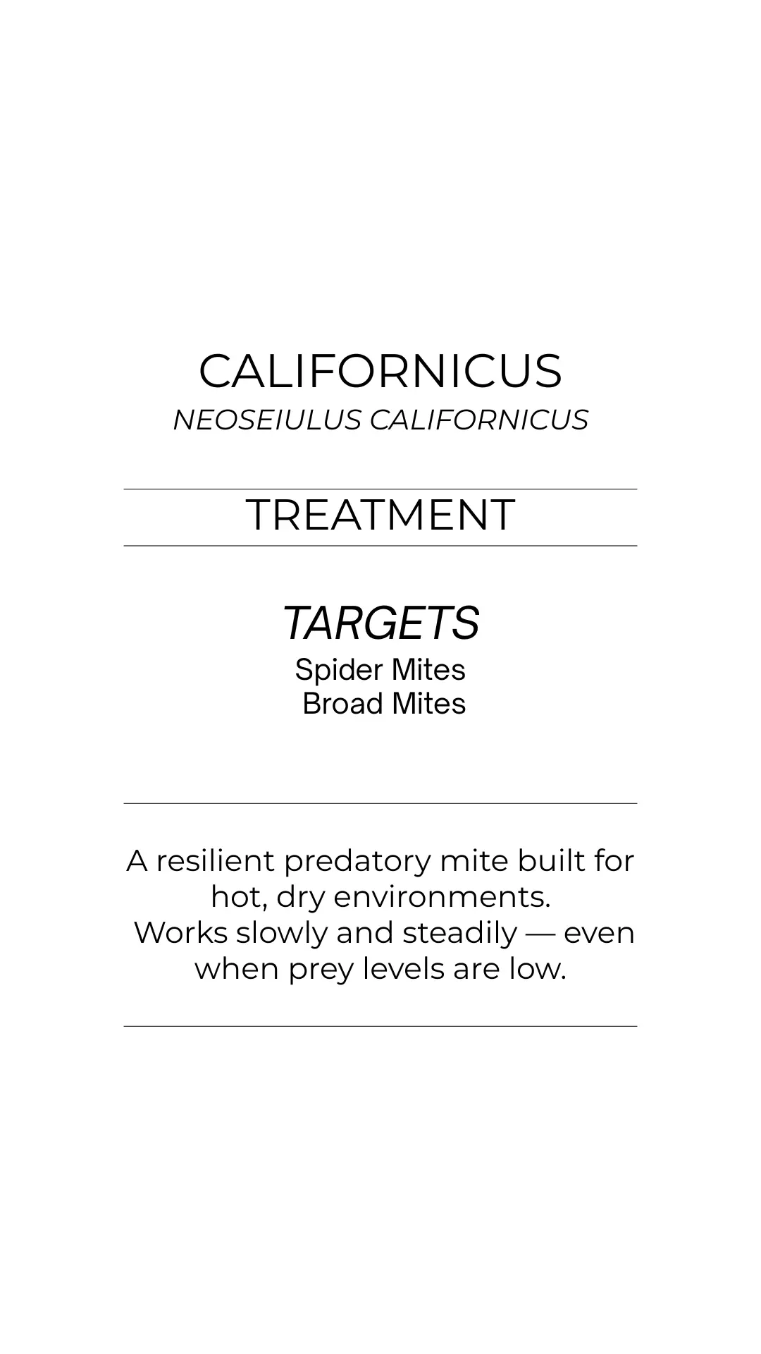 Californicus - Spider Mite, Broad Mite Treatment  thumbnail