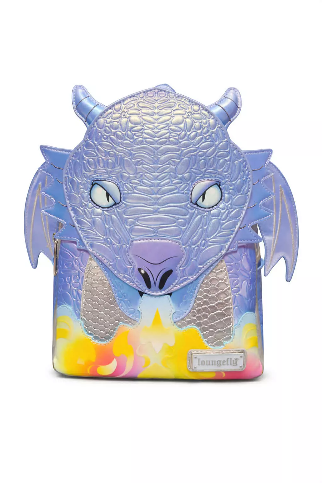 LOUNGEFLY 4TH WING BLUE DRAGON thumbnail