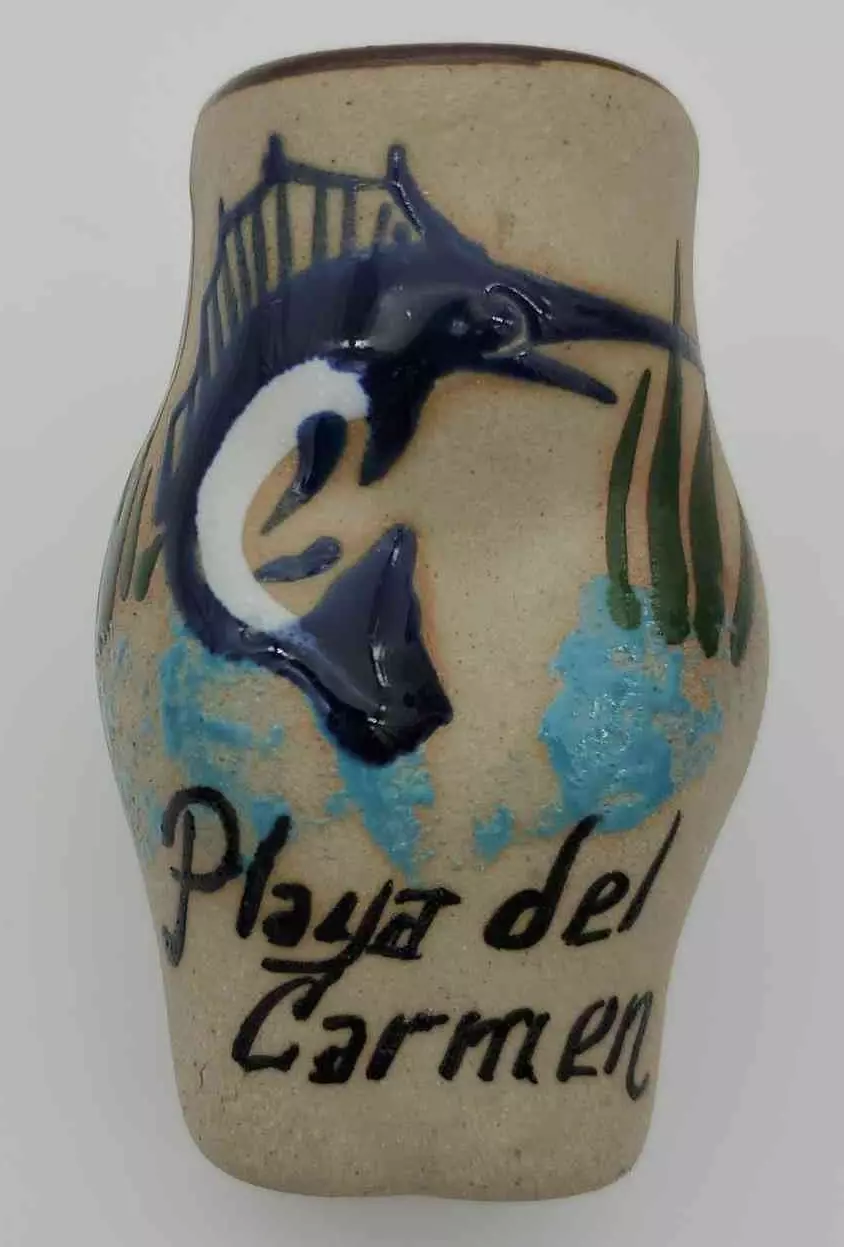 Playa Del Carmen Bikini Bottom Pottery Souvenir thumbnail