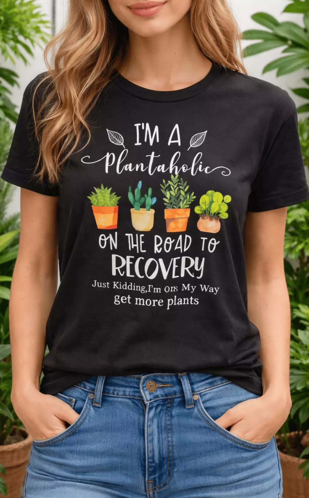 “Plantaholic” Plant T-Shirt thumbnail