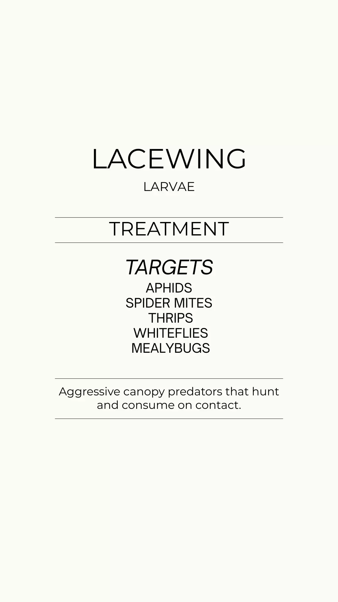 Lacewing Larvae - Generalist - Treatment Bottles thumbnail