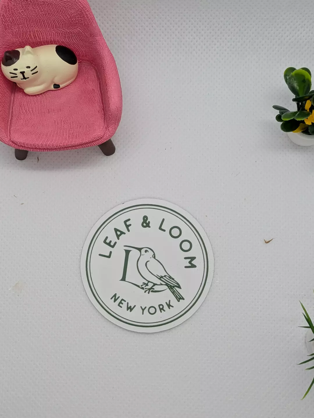 Leaf and Loom seal sticker thumbnail