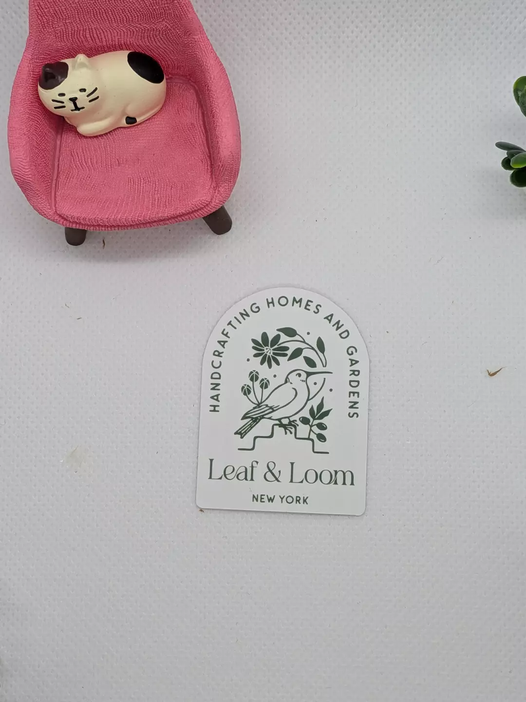 Leaf and Loom logo sticker thumbnail