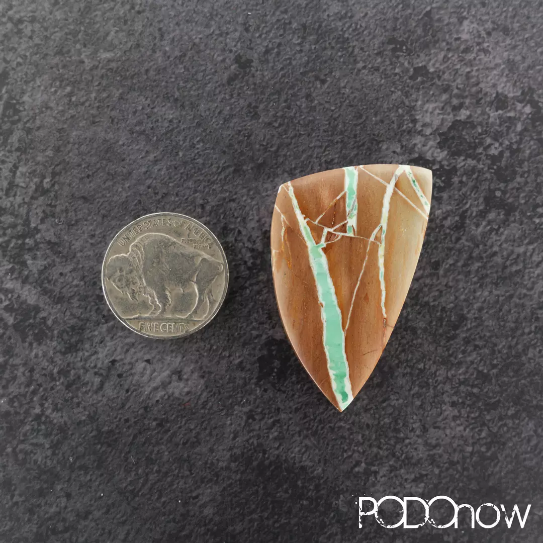 Australian Ribbon Variscite Cabochon 60ct thumbnail