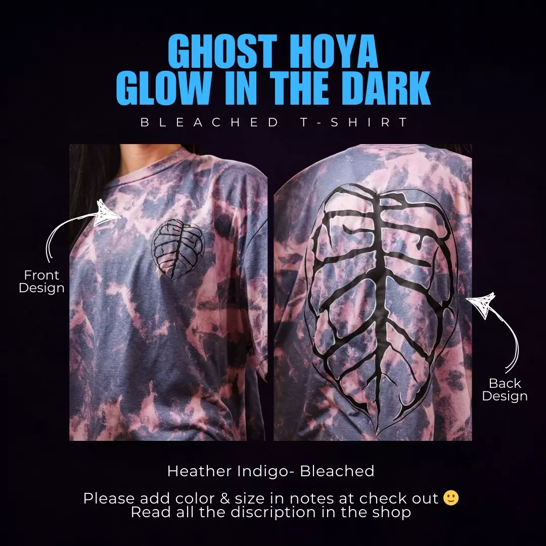 Ghost Hoya - Glow in the Dark - Bleached T-Shirt  thumbnail