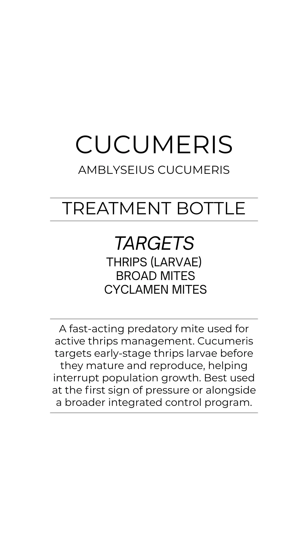 Cucumeris Treatment Bottles thumbnail