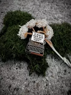 KNICK KNACK- Dark and stormy typewriter- PIN thumbnail