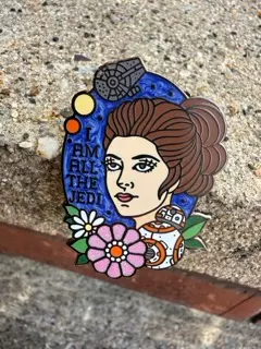 Rey/ bb8 pin- I am the Jedi thumbnail