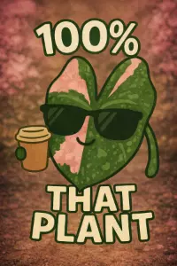 100% that plant 😎pink balloon heart sticker thumbnail