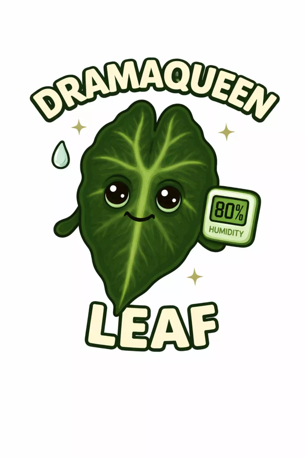 Drama Queen Leaf 👑🌱venom Alocasia sticker thumbnail