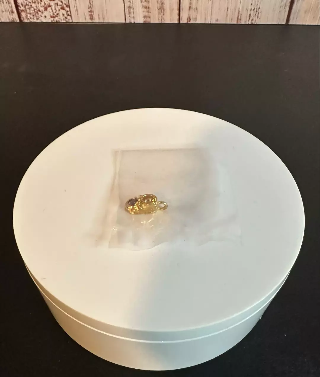 Vintage Avon Baby Bootie Birthstone Charm (February) thumbnail