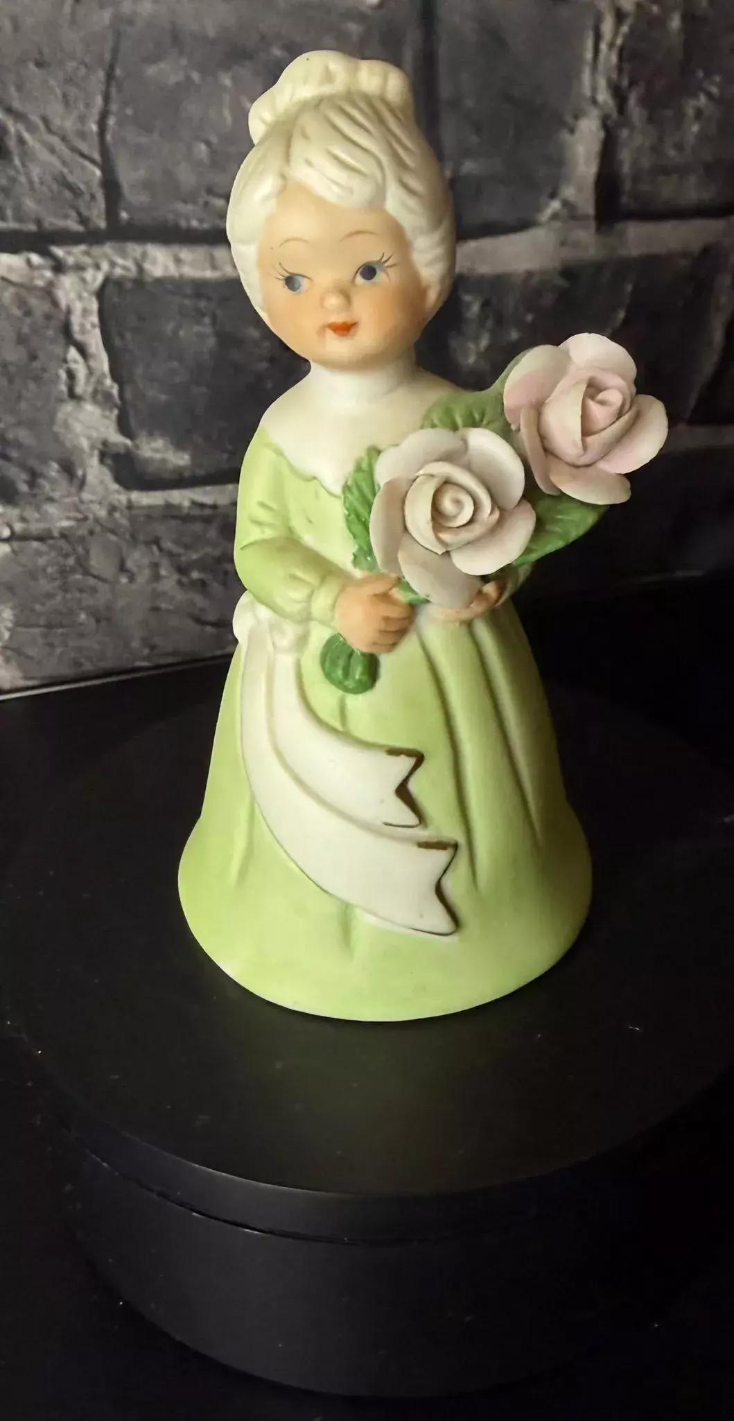Vintage Bisque Porcelain Bell Figurine thumbnail