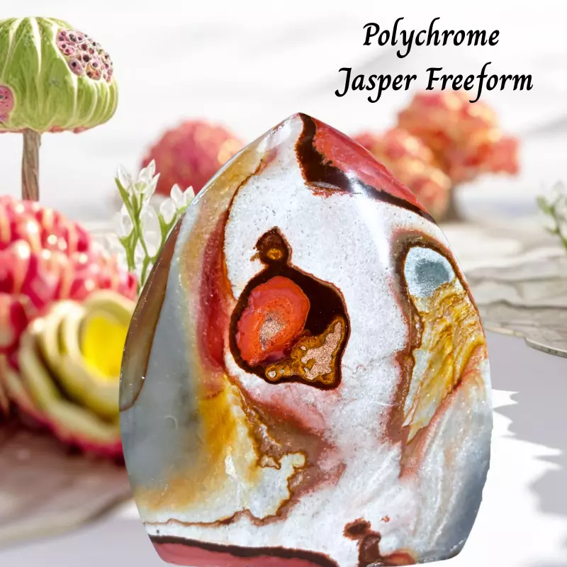 Breathtaking Polychrome Jasper Freeform thumbnail