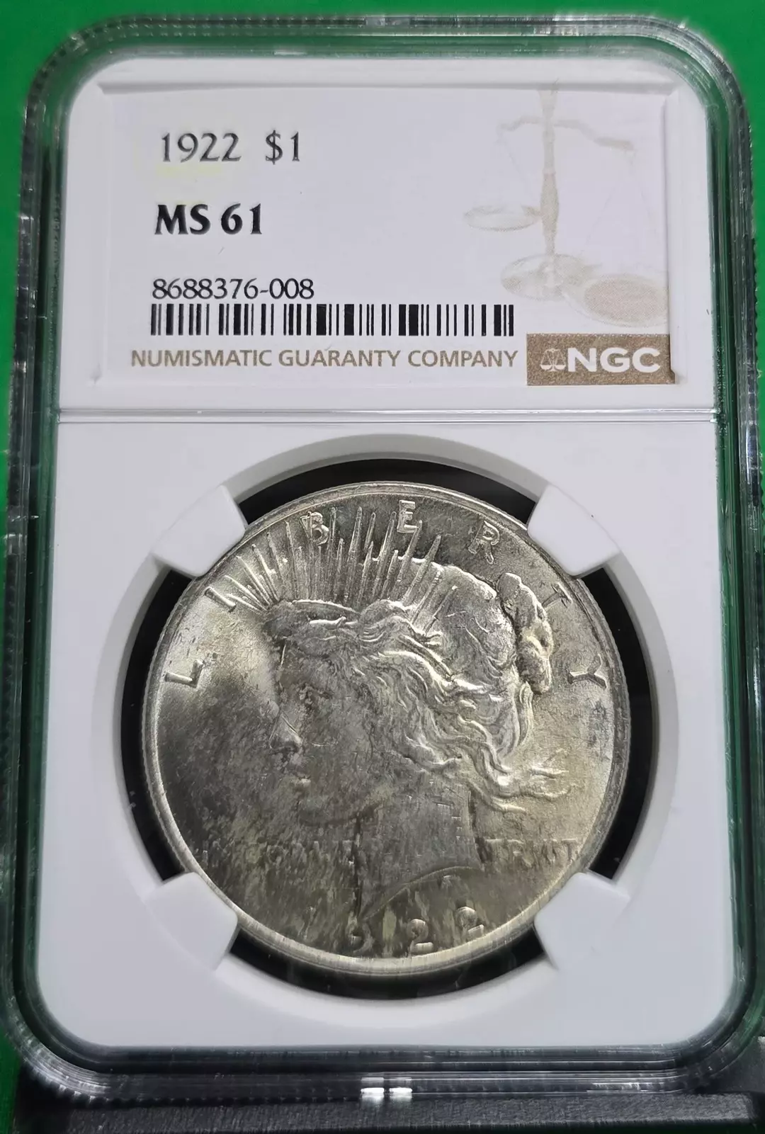 1922 $1 NGC MS61 thumbnail