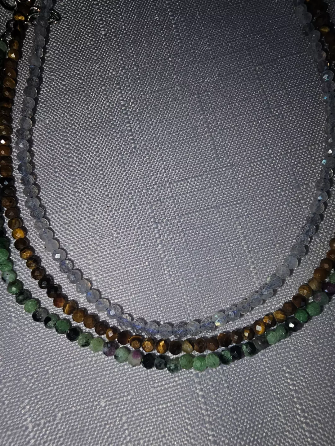 Gemstone Faceted Anklet  thumbnail