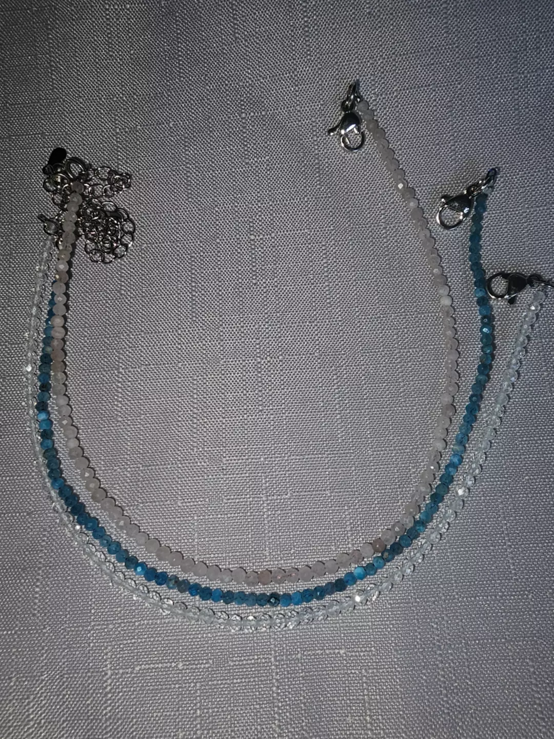 Gemstone Faceted Anklet  thumbnail