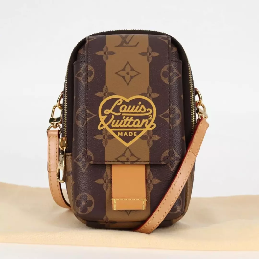 LOUIS VUITTON Monogram Stripe LV x NIGO Double Pouch thumbnail