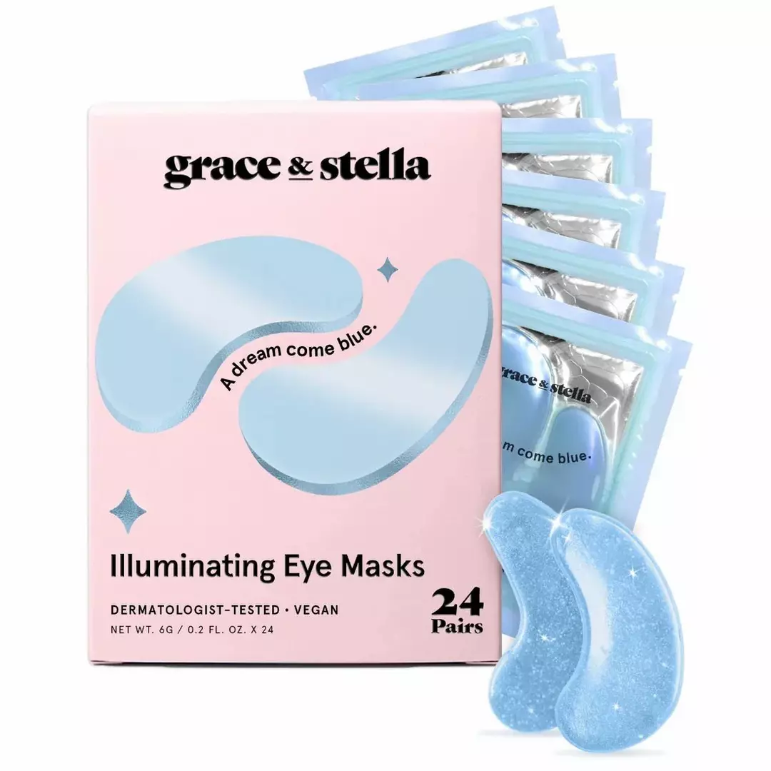 GRACE & STELLA ILLUMINATING EYE MASKS WITH NIACINAMIDE NIB thumbnail
