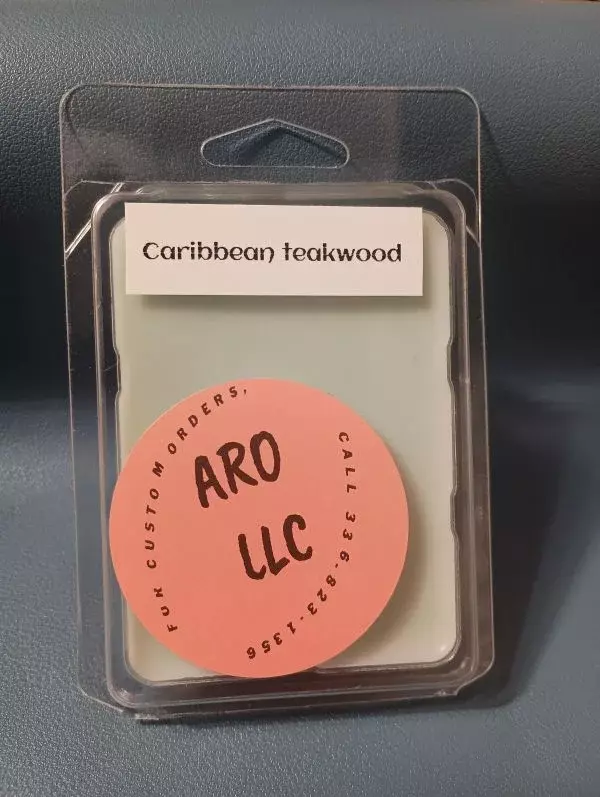 "Caribbean Teakwood" Scented Wax Melts Breakaway Tarts-Fragrance Wax Product thumbnail