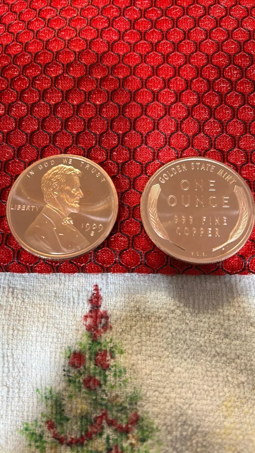 1oz copper round 1909s vdb design GSM thumbnail