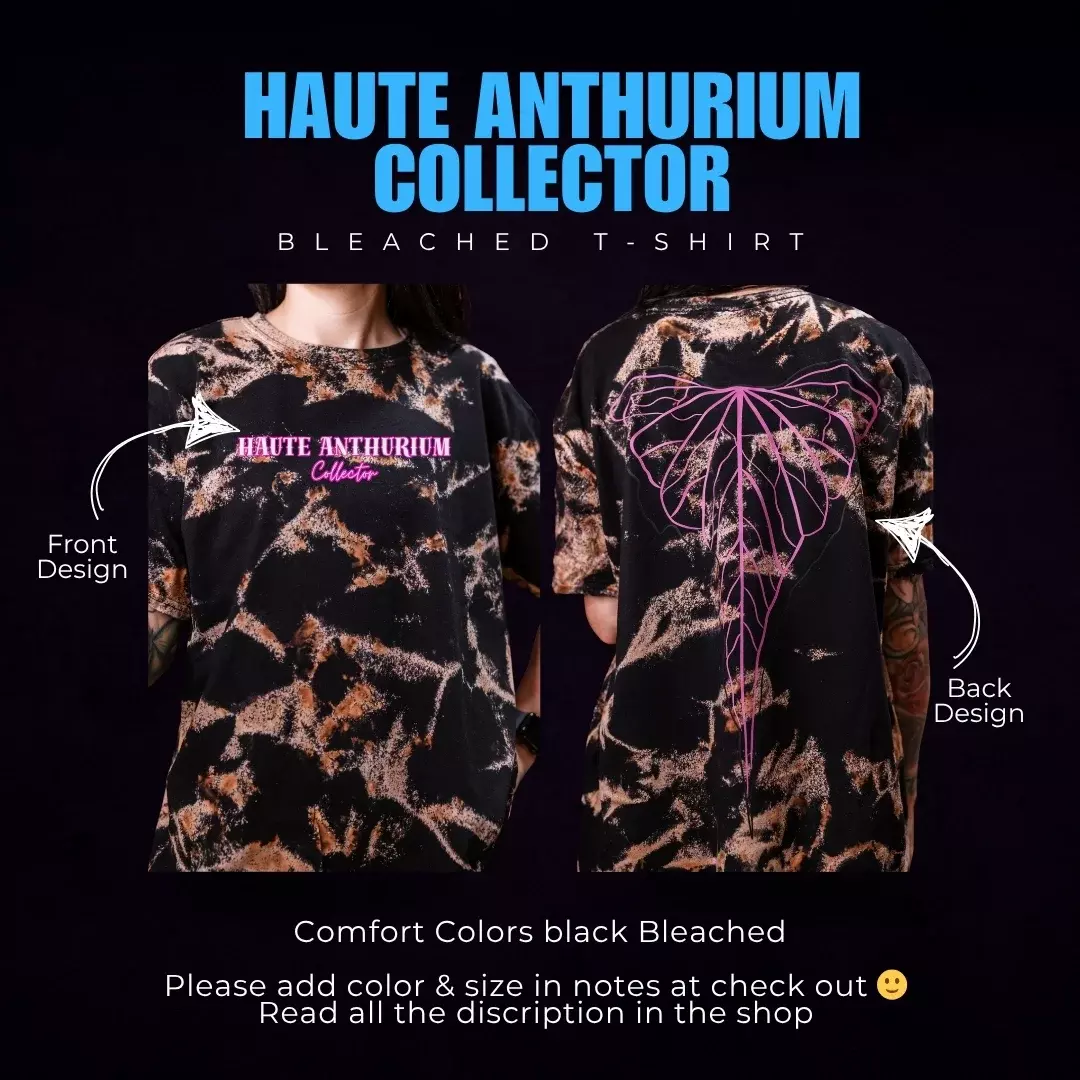 Haute Anthurium Collector Bleached T-Shirt (@HauteRootzbyMadz) thumbnail