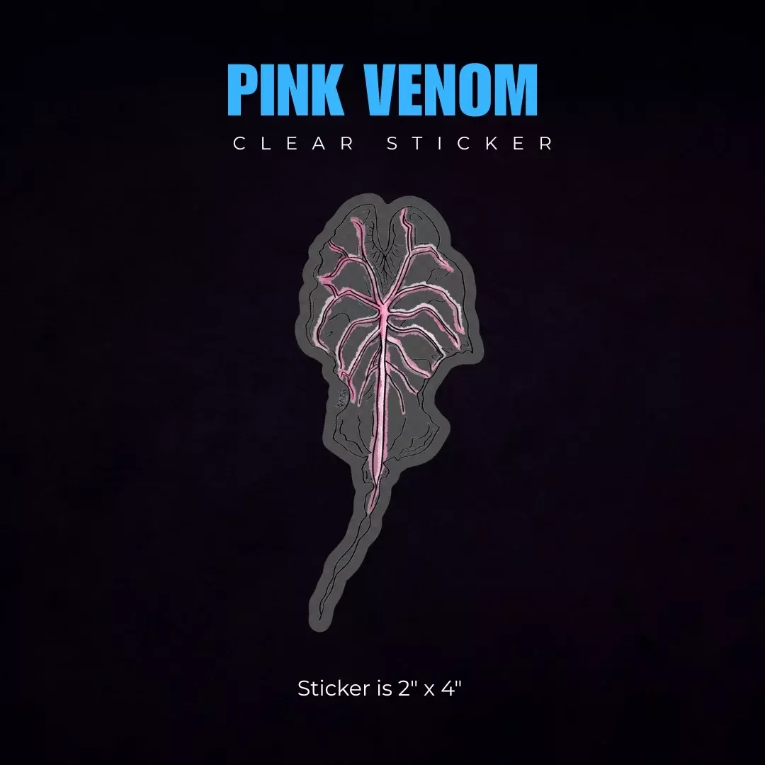 Venom Clear Stickers (Pink or Green veins)  thumbnail