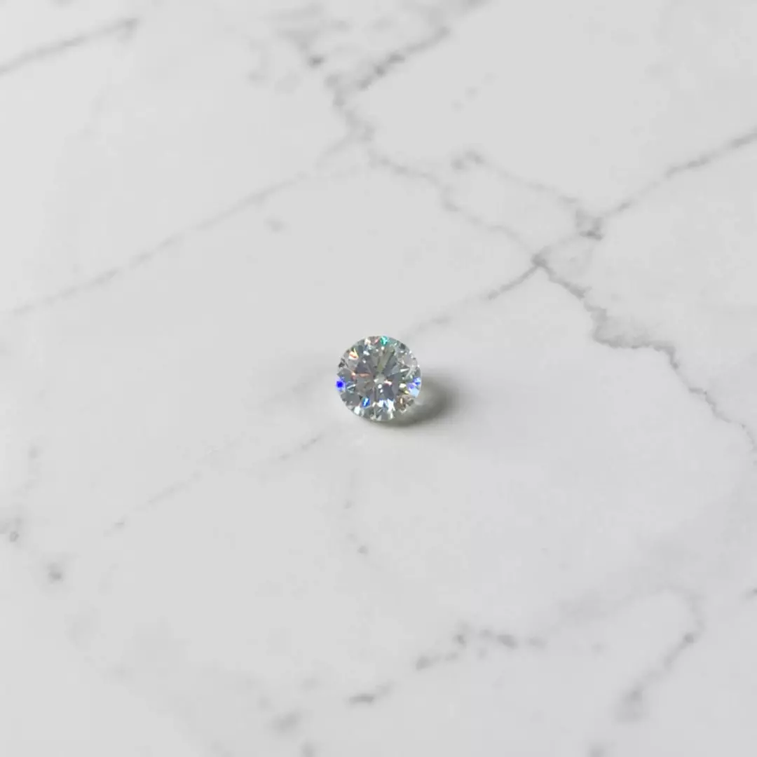 0.75 Carat Round Moissanite Gemstone - Live Show Listing thumbnail