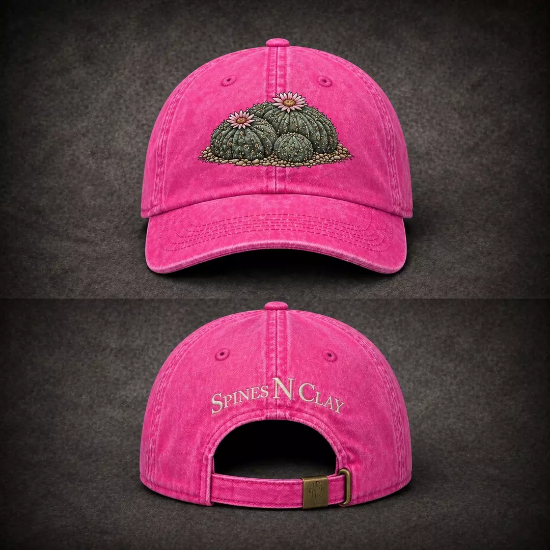 Hat - Embroidered Lophophora (Neon Pink) thumbnail