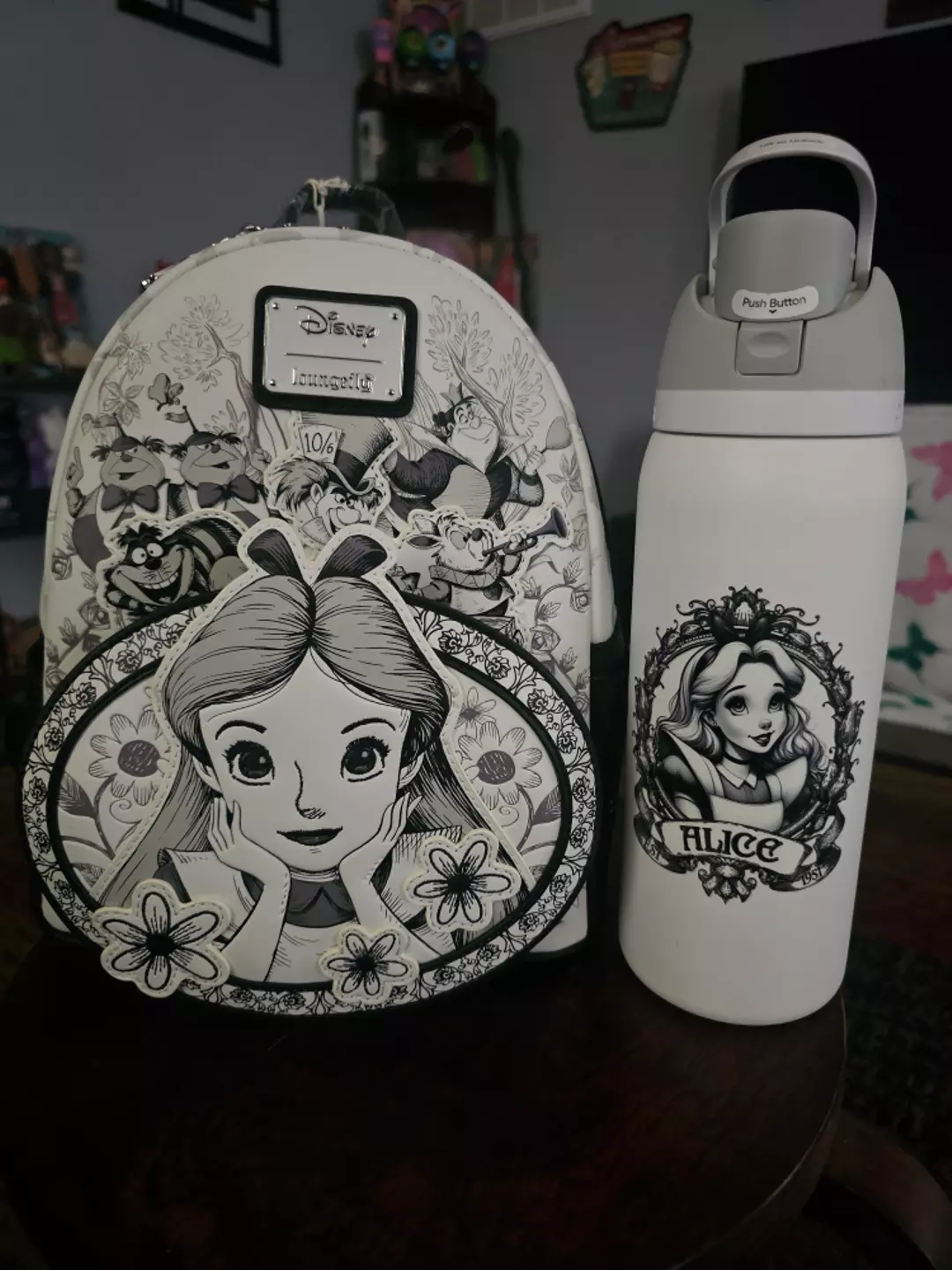 Sketch Alice Loungefly with matching themed Owala tumbler thumbnail